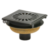 HorecaTraders Pistolet de vidange de douche en métal | acier inoxydable | ABS | 146 x 146 x 103 mm