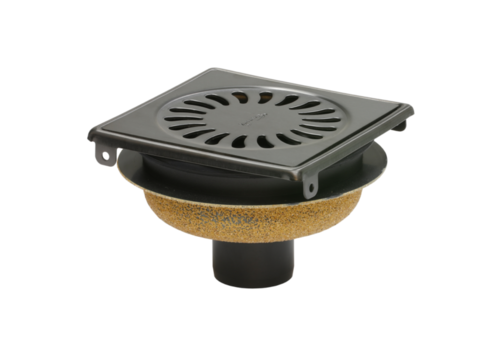  HorecaTraders Pistolet de vidange de douche en métal | acier inoxydable | ABS | 146 x 146 x 103 mm 