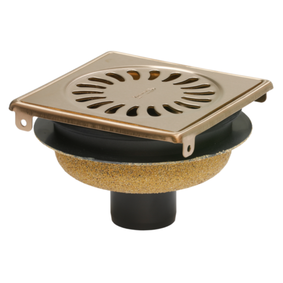 Shower drain Rose Gold | Stainless steel | ABS | 146 x 146 x 103mm