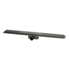 HorecaTraders Douchgoot Gun Metal | RVS | ABS | 800 x 62 x 65 mm