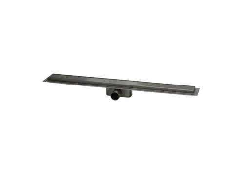  HorecaTraders Shower drain Gun Metal | Stainless steel | ABS | 800 x 62 x 65 mm 