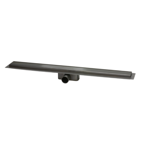  HorecaTraders Douchgoot Gun Metal | RVS | ABS | 800 x 62 x 65 mm 