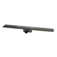 Shower drain Gun Metal | Stainless steel | ABS | 900 x 62 x 65 mm