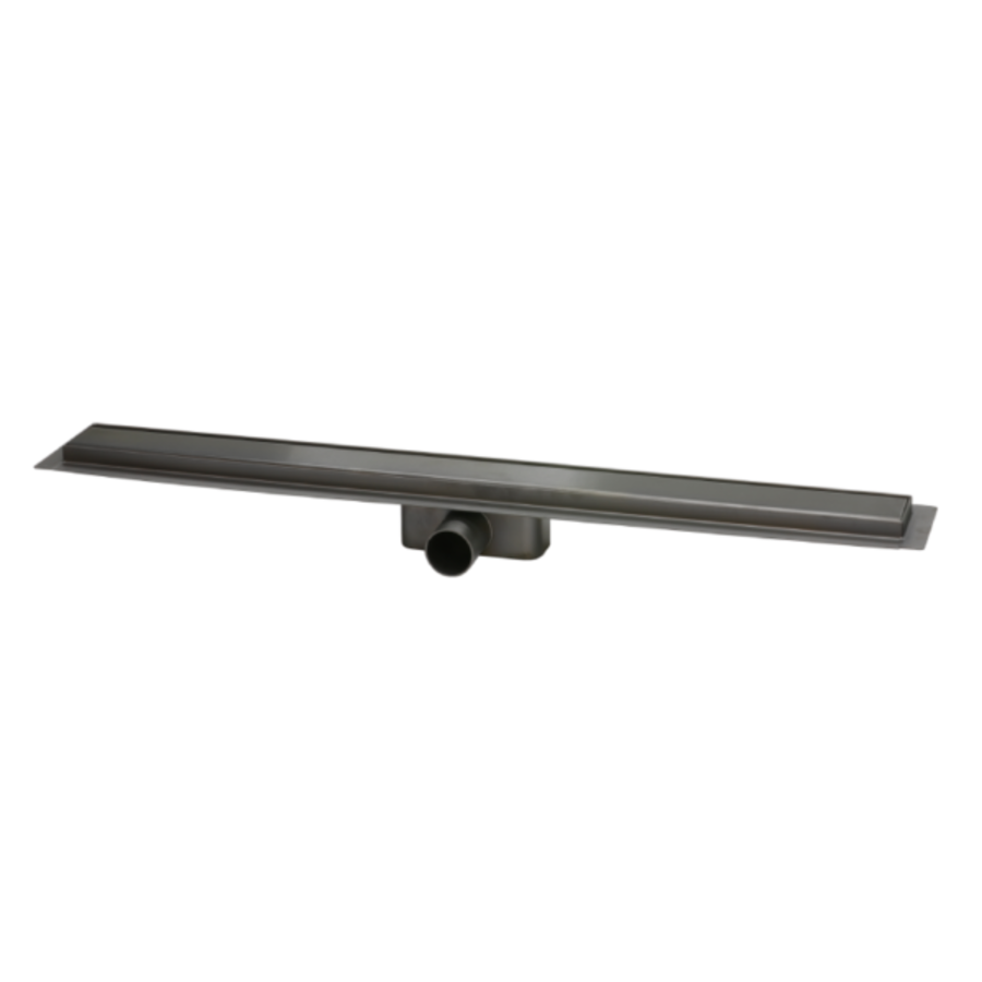 Duschrinne Gun Metal | Edelstahl | ABS | 900 x 62 x 65 mm