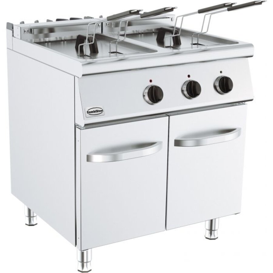 BASE 700 | FRITEUSE ÉLECTRIQUE. 2X18L | 800 x 700 x 900
