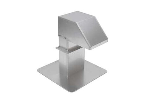  HorecaTraders Dachdurchführung Aluminium 125x250mm 