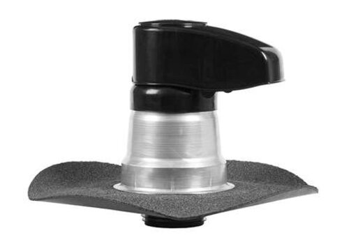  HorecaTraders Roof duct with bitumen slab | Aluminium | ø100mm - insulated - resealable pp cap 