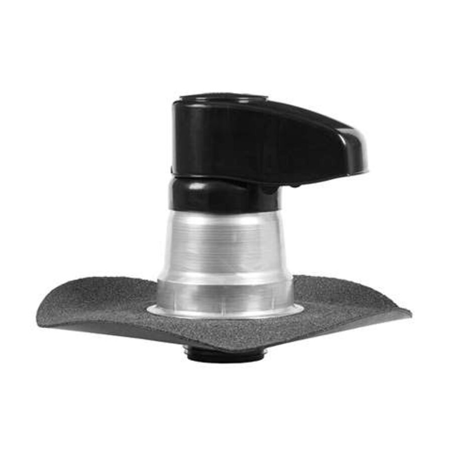 Conduit de toiture en aluminium avec dalle bitumineuse ø100mm - isolé - bouchon PP refermable