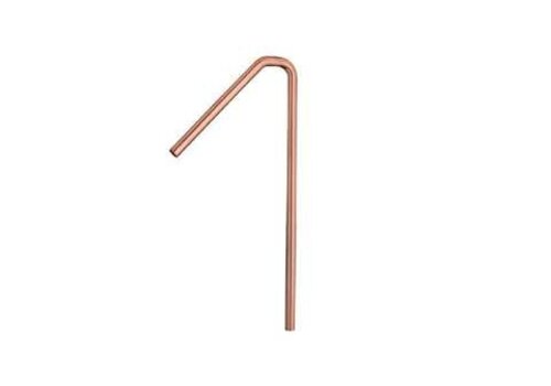  HorecaTraders Copper pipe roof duct - pre-formed 1 3/8" sae 
