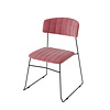 HorecaTraders Mundo Velvet Chair | Pink | 79(h)x55x54cm