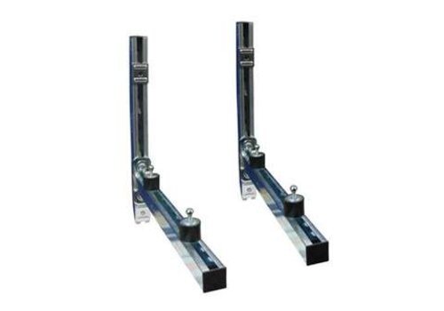  HorecaTraders Verzinkter Konsolensatz 38x40x520mm inkl. M8 Schwingungsdämpfer 