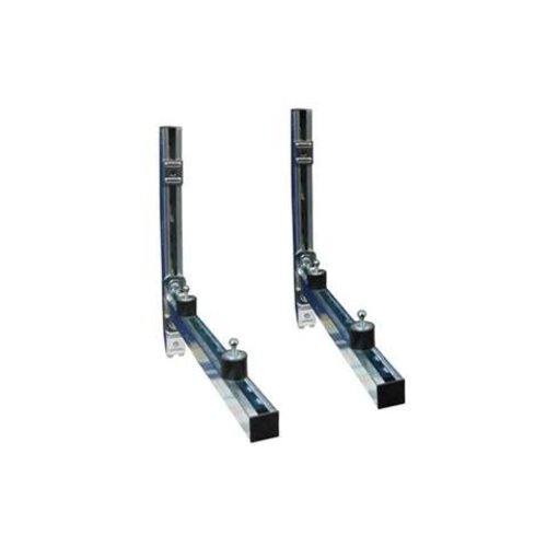  HorecaTraders Verzinkter Konsolensatz 38x40x520mm inkl. M8 Schwingungsdämpfer 