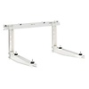 HorecaTraders Ms258 wall bracket lacquered + traverse 650x420x800mm - 70+70kg