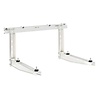 HorecaTraders Ms258 Wandhalterung lackiert + Querstrebe 650x420x800mm - 70+70kg