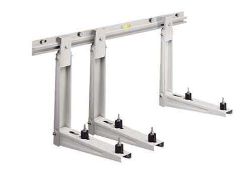  HorecaTraders Ms202 Wandhalterung lackiert + Querstrebe 550x375x1200mm - 100+100kg 