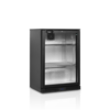 HorecaTraders Bar fridge | Black | Adjustable shelves | Includes lock