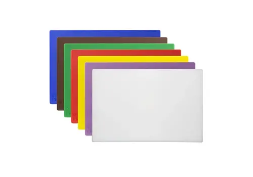  Hygiplas planches à découper antibactériennes | 7 phrases | plastique | 450 (L) x 300 (l) x 10 (H) mm 