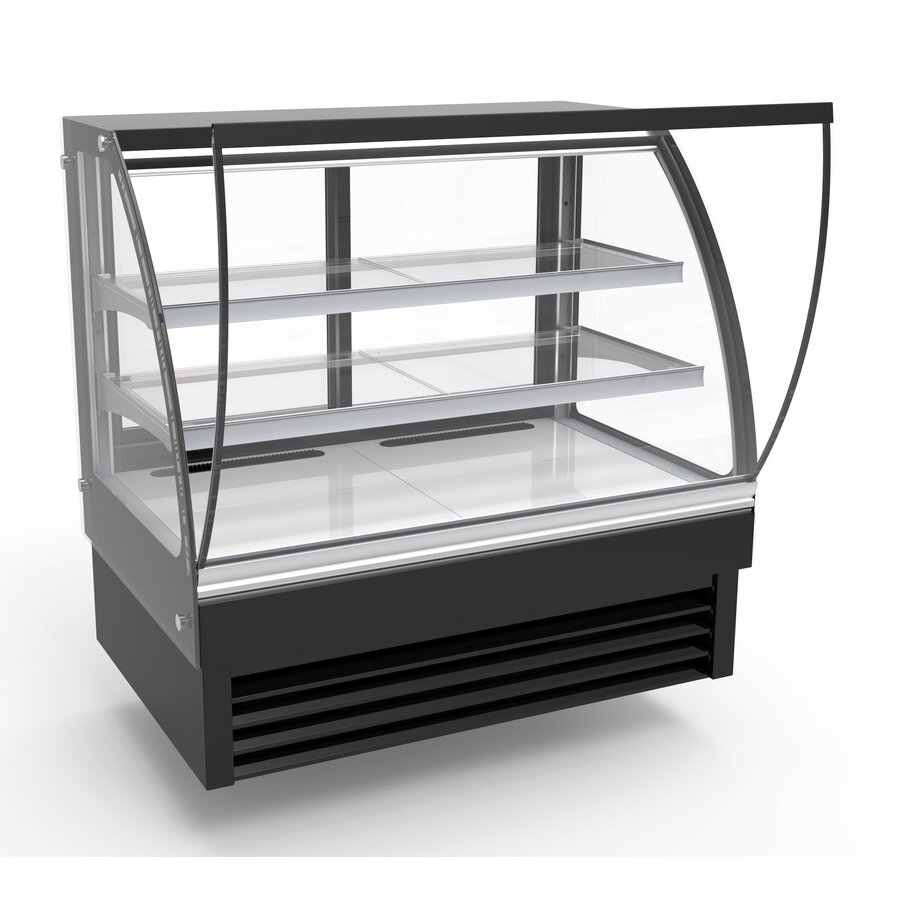 Vitrine réfrigérée | Noir | Forcé