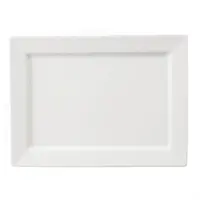Whiteware | rectangular bowl with wide rim | 400x295mm
