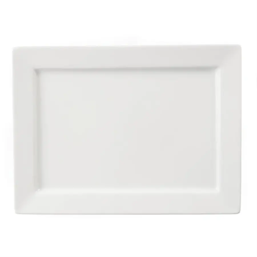 Whiteware | rectangular bowl with wide rim | 400x295mm