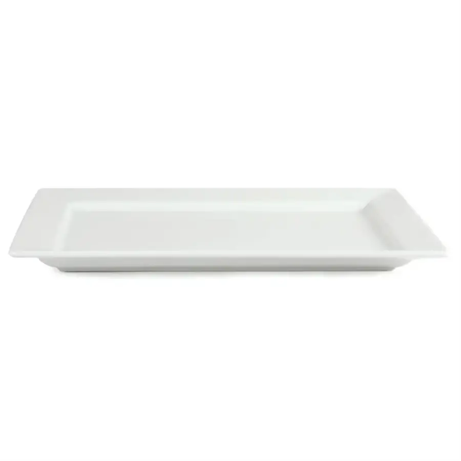 Whiteware | rectangular bowl with wide rim | 400x295mm