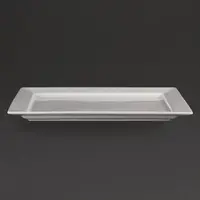 Whiteware | rectangular bowl with wide rim | 400x295mm