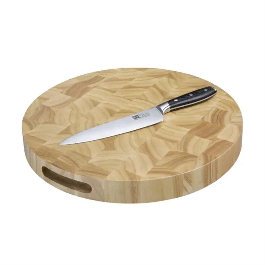 Round wooden cutting board | 4.5(h)x40(Ø)cm