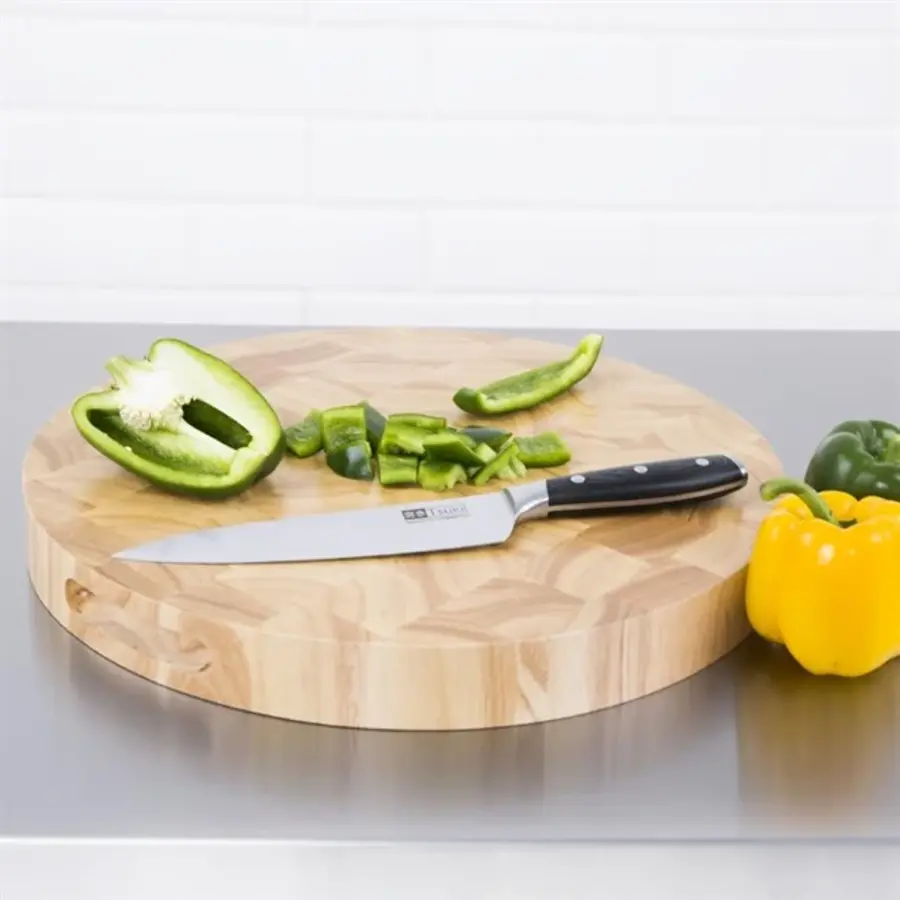 Round wooden cutting board | 4.5(h)x40(Ø)cm