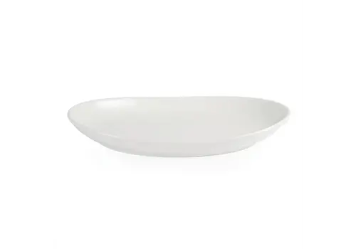  Olympia Assiettes ovales creuses en faïence blanche | 4 pièces | 30,4 (l) x 19 (p) cm 