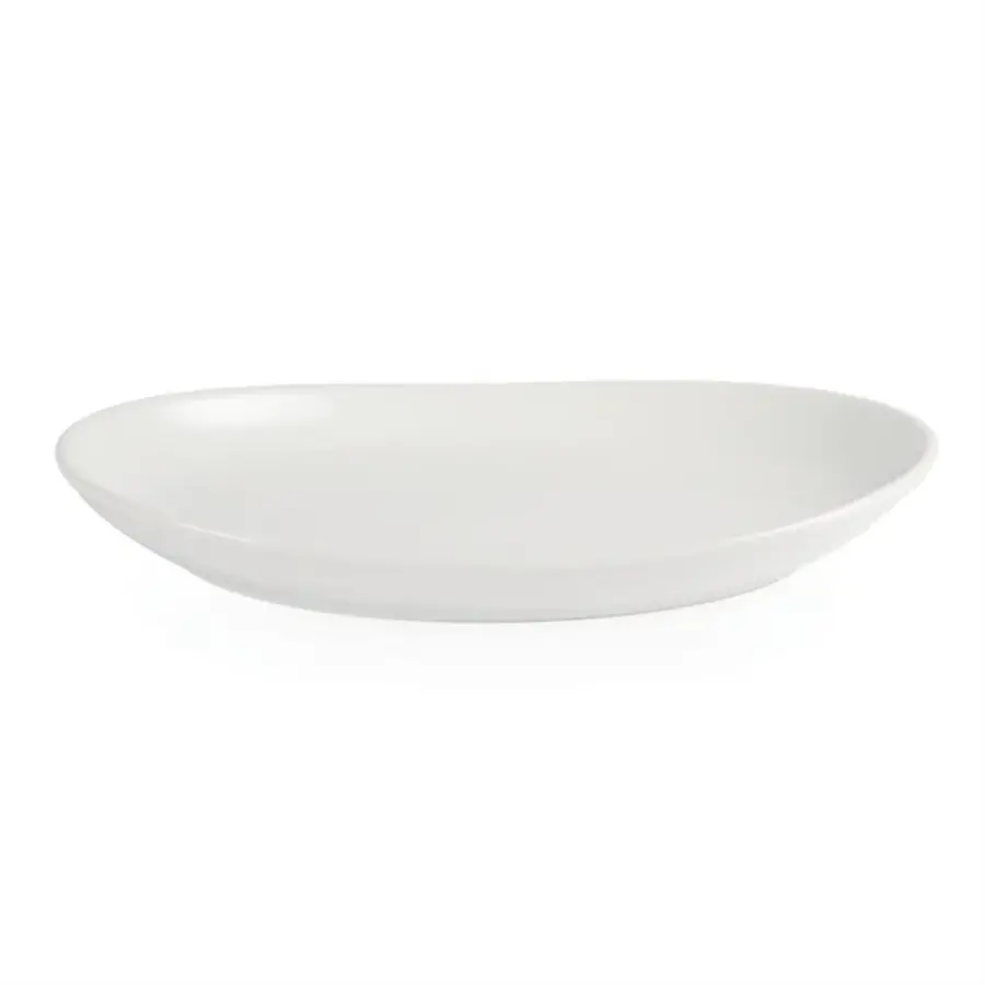 Olympia Whiteware deep oval plates | 4 pieces | 304mm | 30.4(w) x 19(d)cm