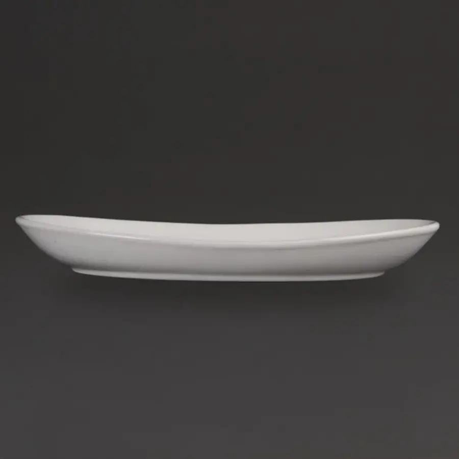 Olympia Whiteware diepe ovale borden | 4 stuks | 304 mm | 30,4(b) x 19(d)cm