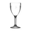 HorecaTraders Polycarbonate wine glasses | 255ml | CE marked at 175 ml