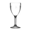 HorecaTraders Verres à vin en polycarbonate | 255 ml | Marquage CE sur 175 ml