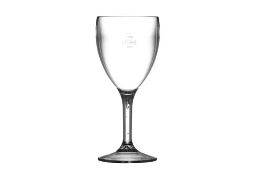  HorecaTraders Verres à vin en polycarbonate | 255 ml | Marquage CE sur 175 ml | 12 pièces 