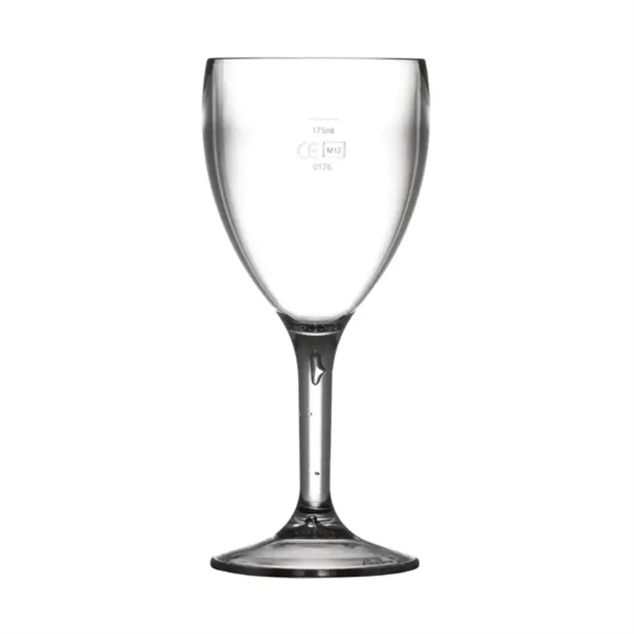 Polycarbonate wine glasses | 255ml | CE marked at 175 ml
