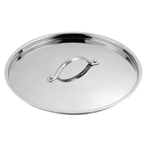  HorecaTraders Vogue stainless steel lid 180 mm 