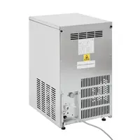 Machine à glace Polar série U | capacité de 21 kg | acier inoxydable | 59 x 35,5 x 43,5 cm