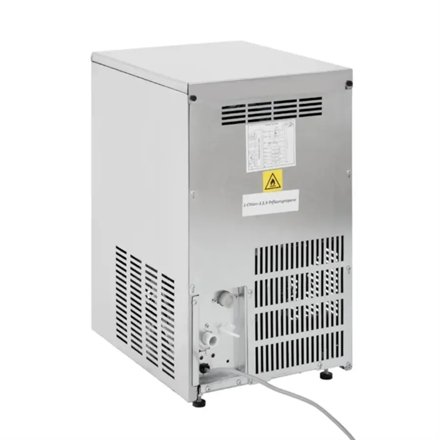 Machine à glace Polar série U | capacité de 21 kg | acier inoxydable | 59 x 35,5 x 43,5 cm