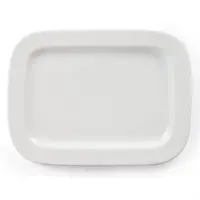 Whiteware ronde rechthoekige borden |  230 mm |  (pak van 12)