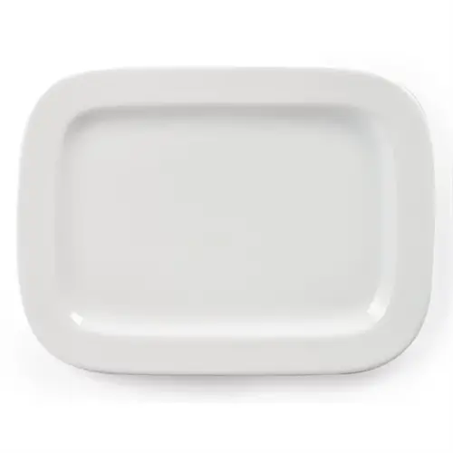  HorecaTraders Olympia Whiteware ronde rechthoekige borden |  230 mm |  (pak van 12) 