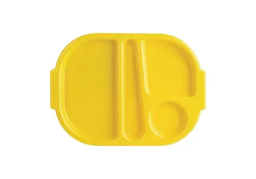  Olympia Kristallon | vershoudbak polycarbonaat compartiment  | geel | 375mm 