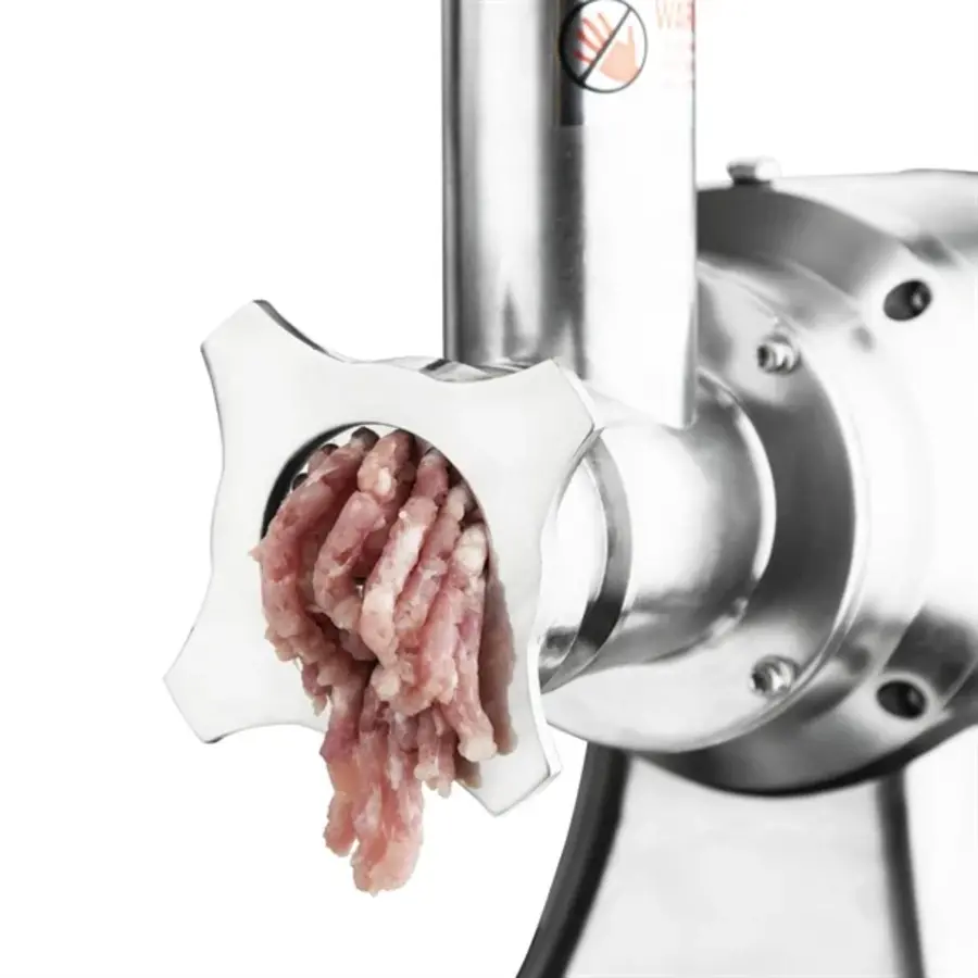 Hachoir à viande robuste Buffalo taille 22 | Aluminium et acier inoxydable | 220-240V