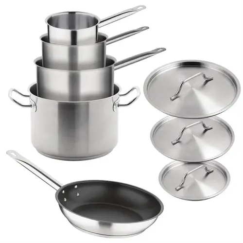  Olympia Batterie de cuisine à induction en acier inoxydable 5 pièces Cook Like A Pro 