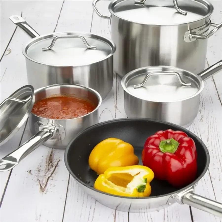 Kochen wie ein Profi, 5-teiliges Induktionskochgeschirrset aus Edelstahl