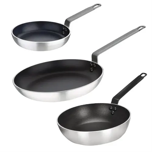  Vogue Cook Like A Pro 3-teiliges Set aus antihaftbeschichteter Bratpfanne und Sauteuse 