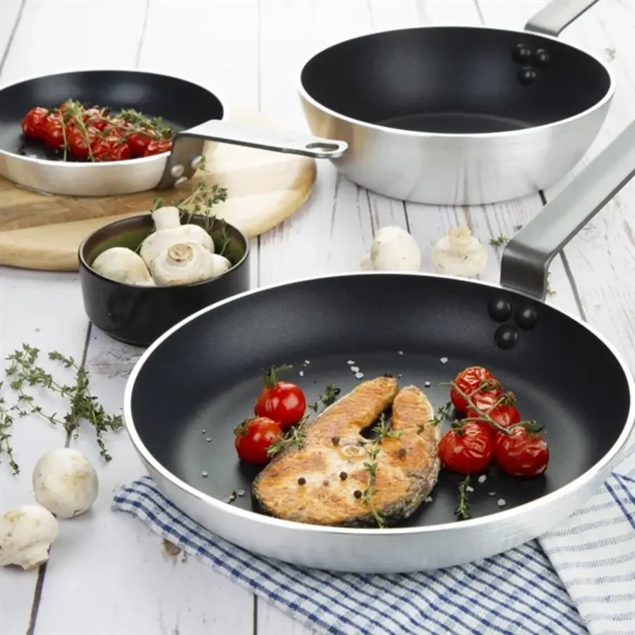 Cook Like A Pro 3-teiliges Set aus antihaftbeschichteter Bratpfanne und Sauteuse