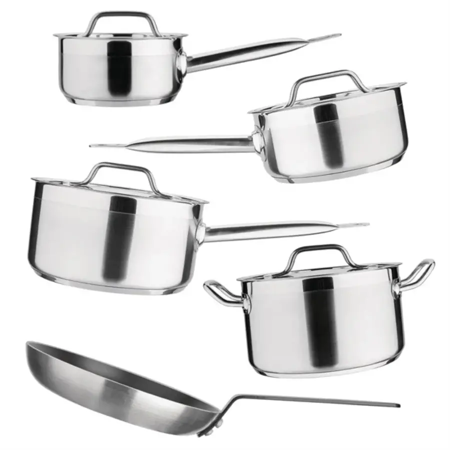 Nisbets | Essentials Cook Like A Pro | 5-piece pan set