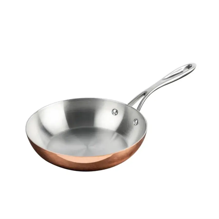 cook like a pro 3 piece triple wall copper pan set