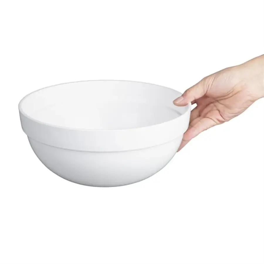 Nisbets Essentials polypropylene white mixing bowl | 3L | n11(h) x 26(Ø)cm