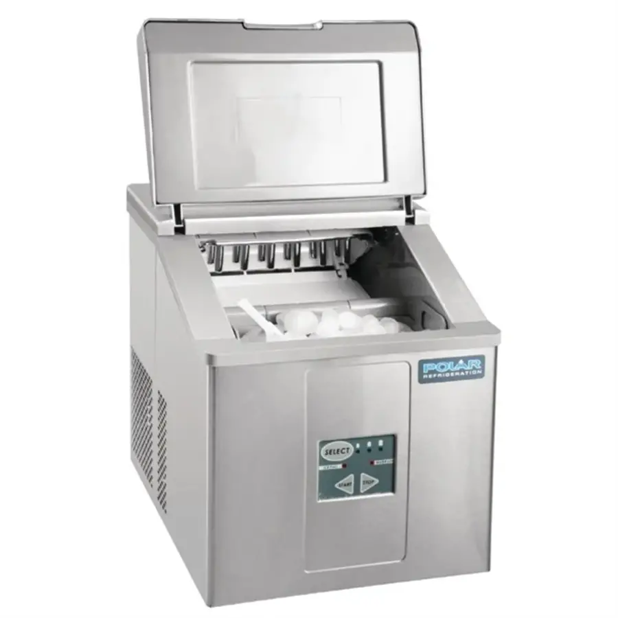 Polar C-Series Countertop Ice Cream Maker | Stainless Steel | 41.5(h) x 36.5(w) x 42(d)cm